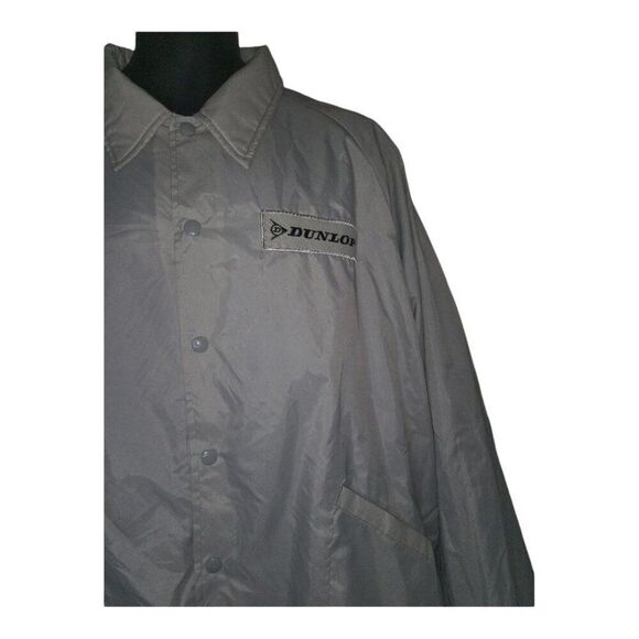 Vintage Dunlop Swingster Jacket Men Sz XXL 80s Gray Embroidered‎ Casual Workwear - Picture 5 of 6